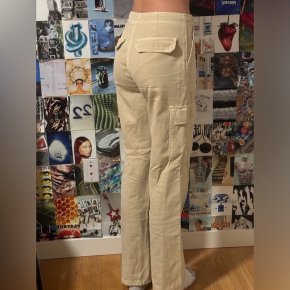 Zara beige cargo pants size 2 - Picture 2 of 3